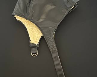Vintage Leather Aviator Cap with Shearling Lining third image