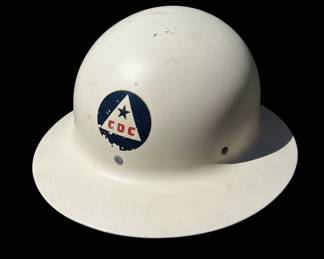 Vintage Civil Defense Commission CDC Helmet