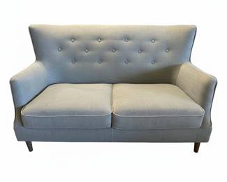 MidCentury Modern Style ButtonTufted Loveseat