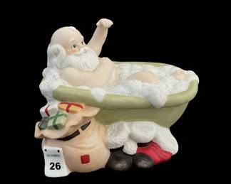 Telco RubADub Santa Claus Figurine