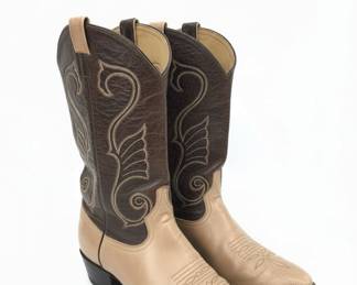 Larry Mahans TwoTone Western Boots