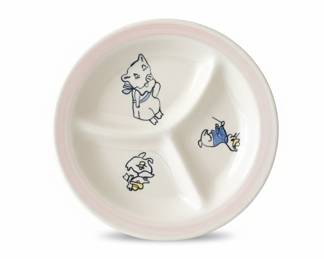 Vintage Blue Ridge Southern Potteries Three Little Pigs Childs Plate
