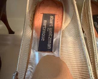 Vintage Stuart Weitzman for Martinique Silver Pumps second image