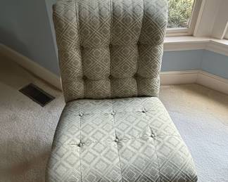 Tufted Slipper Chairs second image