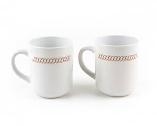 Vintage Pyrex Regency Milk Glass Mugs