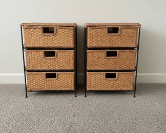 ThreeDrawer Woven Storage Units