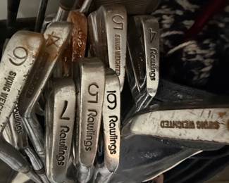 Vintage Rawlings Iron Set with Wilson Woods second image