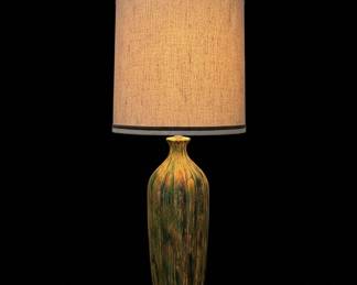 MidCentury Modern Drip Glaze Table Lamp