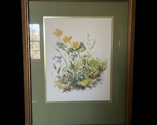 Vintage Botanical Watercolor Print