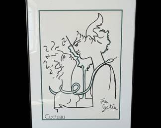 Jean Cocteau Adam and Eve Decorative Art Print
