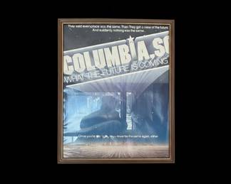 Vintage Columbia, SC Promotional SciFi Style Poster