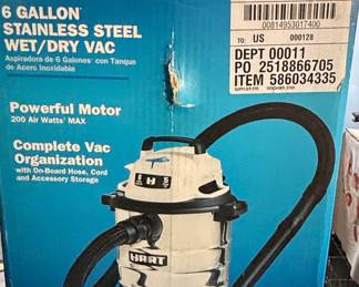 Hart Gallon Stainless Steel Wet or Dry Vac