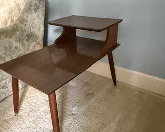 MidCentury Modern TwoTier Step End Table second image