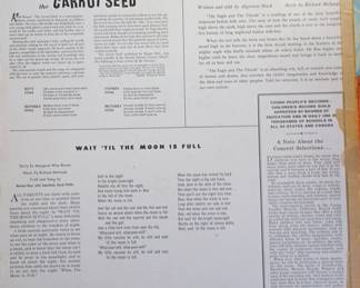 Young Peoples Records The Carrot Seed or The Eagle and the Thrush or Wait Til the Moon is Full Vinyl Record second image