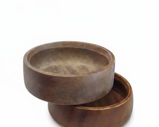 MidCentury Modern Turned Wood Bowls
