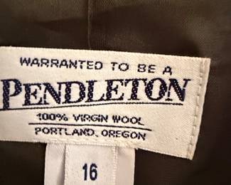 Vintage Pendleton Womens Wool Suit with Velvet Collar second image