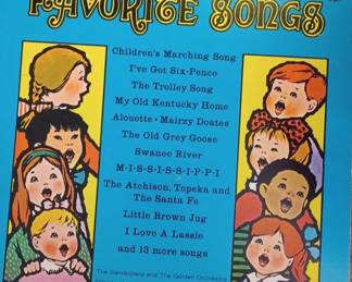 A Golden Treasury of Favorite Songs Golden Records LP
