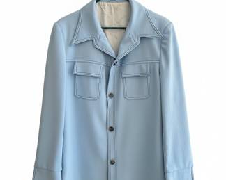 Vintage Harvey Miller Light Blue Safari Jacket