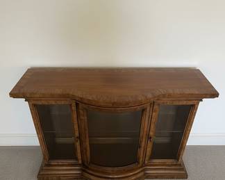 Traditional BowFront Display Console Cabinet second image
