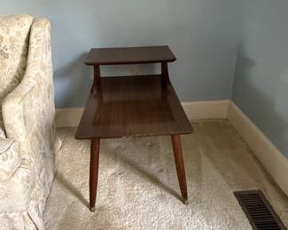 MidCentury Modern TwoTier Step End Table