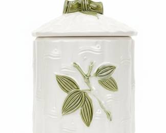 Vintage McCoy Pottery Bamboo Cookie Jar
