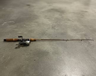 Vintage WoodHandle Spinning Rod and Reel Combo