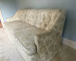 Traditional ThreeCushion Floral Damask Sofa second image