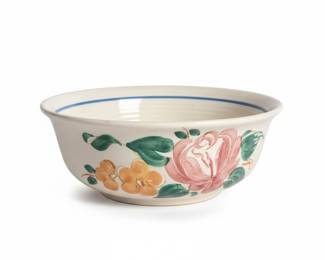 Vintage Red Wing Pottery Orleans Pattern HandPainted Casserole Dish second image