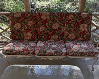 Vintage Meadowcraft Dogwood Wrought Iron Patio Set