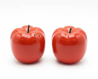 Vintage Apple Salt and Pepper Shakers