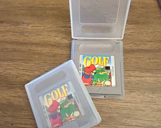 Pair of Nintendo Game Boy Golf Video Game Cartridges