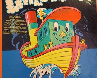 Peter Pan Records Little Toot Vinyl Record with Board Game