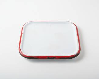 Vintage Enamelware Rectangular Tray