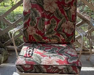 Vintage Meadowcraft Dogwood Wrought Iron Patio Set second image