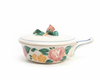 Vintage Red Wing Pottery Orleans Pattern HandPainted Casserole Dish