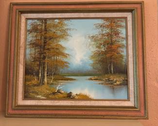 Oil on canvas painting