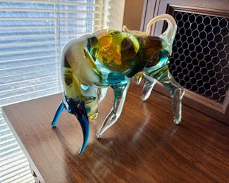 Murano glass bull