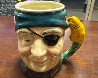 Lancaster Sandland Ware Mini Toby Jug Character With Parrot Handle