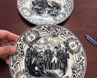 19th Century Boch Freres Napoleonic Plate
