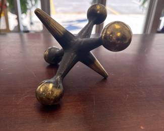 Jack Bookend Vintage Cast Iron Jax Paperweight Bill Curry for Design Line California Modernism