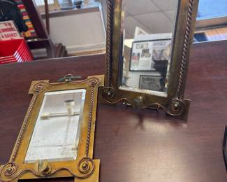 SMALL 19TH CENTURY ENGLISH ARTS AND CRAFTS WALL MIRROR