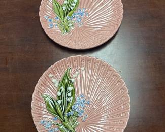 Vintage Schramberg Majolica Plates