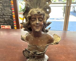 Art Nouveau Bronze Bust “L’ete”
