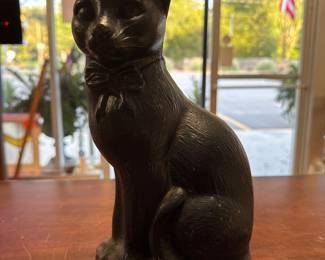 Cat Doorstop, Vintage Iron Sitting Cat Doorstop, Virginia Metalcrafters 18-25 Cast Iron Cat