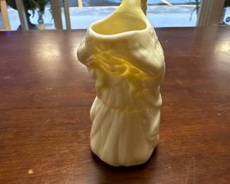 Vintage Irish Belleek Undine Creamer - Maiden Fairy Water Nymph - Delicate 5”