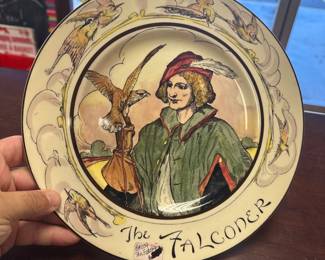 Royal Doulton The Falconer 10.5" Plate (D6279) Professionals 1948-1960 England