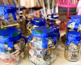Large jewelry mystery jars perfect for crafters