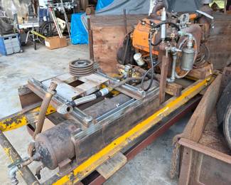 Industrial Air Compressor incomplete rebuild on skid/sled