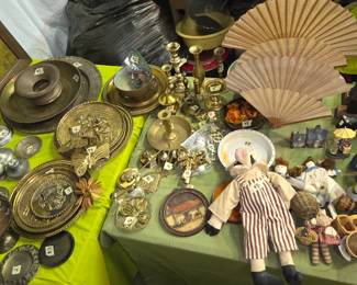 Pewter, Silverplate & more Brass