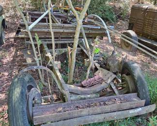 1931 Ford Model AA Stake Body Frame w/ part of transmission & all attached